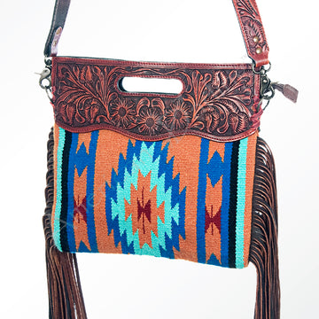 American Darling Cross Body Saddle Blanket Genuine Leather Western Women Bag |Handbag Purse Crossbody for Cute